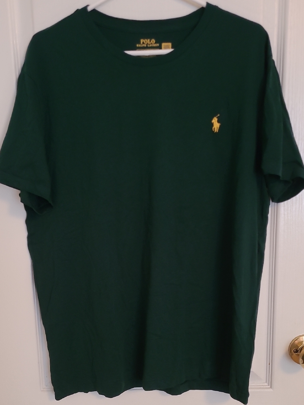 Polo by Ralph Lauren Dark Green Crewneck Tee with Yellow Pony